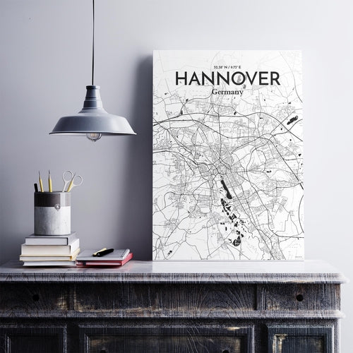 Hannover City Map Poster