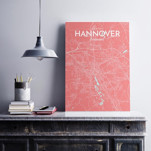 Hannover City Map Poster