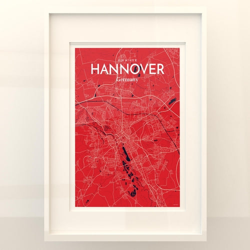 Hannover City Map Poster