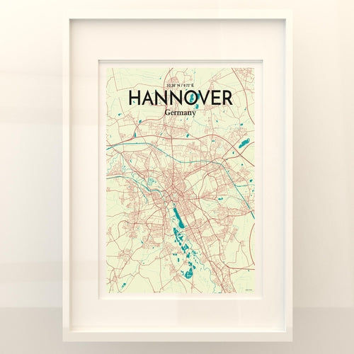 Hannover City Map Poster