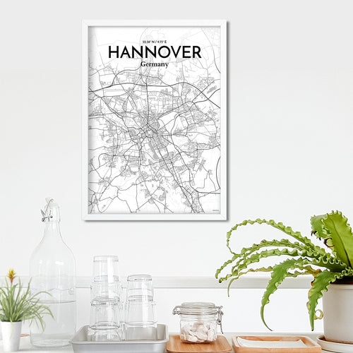 Hannover City Map Poster