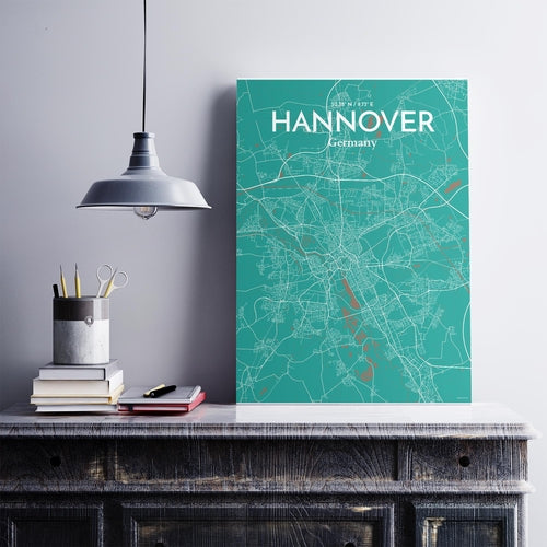 Load image into Gallery viewer, Hannover City Map Poster
