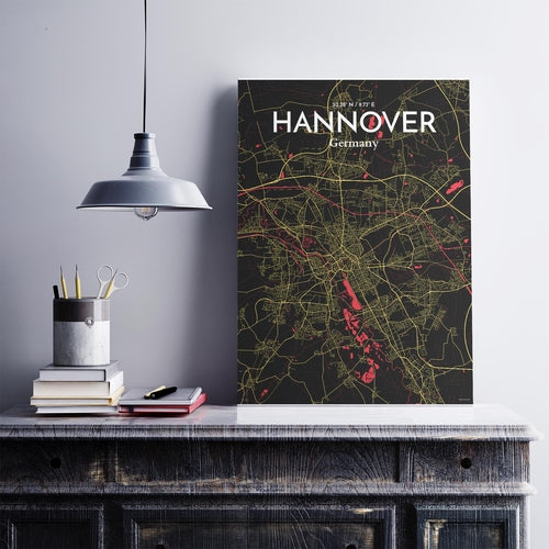 Hannover City Map Poster