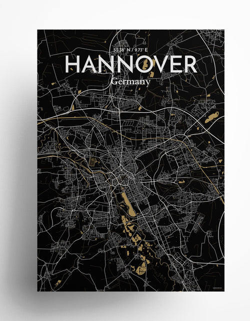 Load image into Gallery viewer, Hannover City Map Poster
