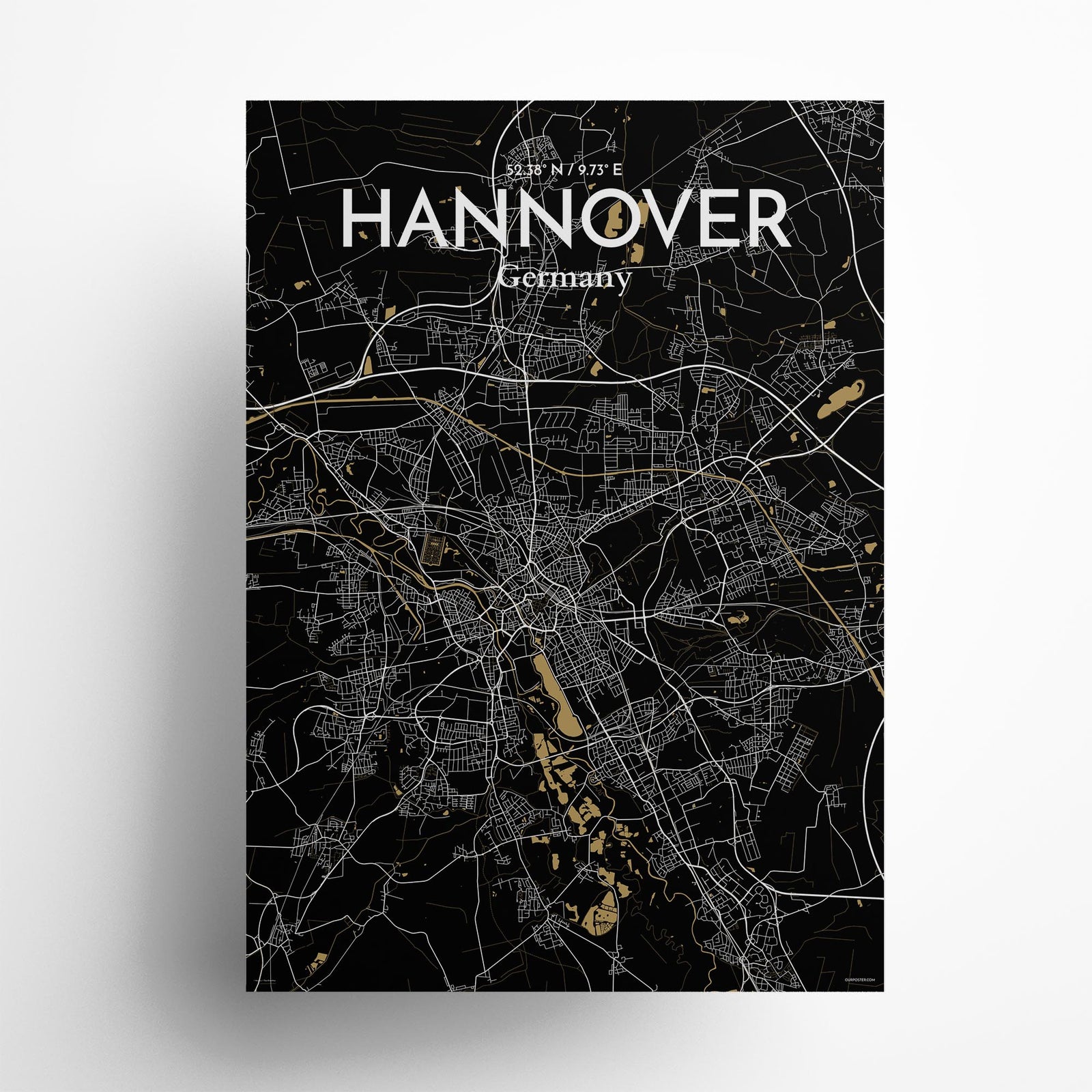 Hannover City Map Poster