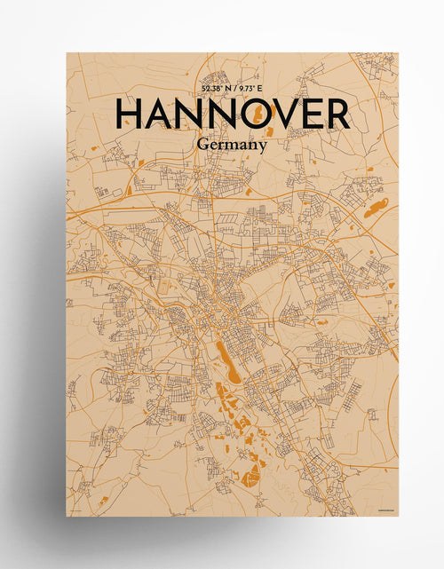 Load image into Gallery viewer, Hannover City Map Poster
