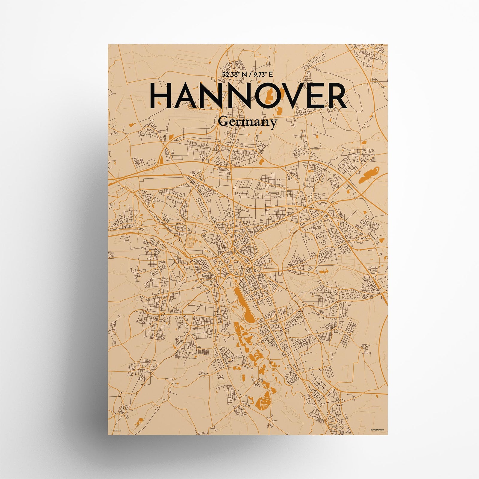 Hannover City Map Poster