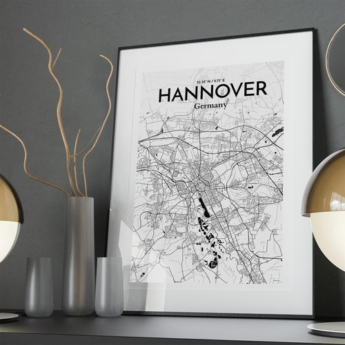 Hannover City Map Poster