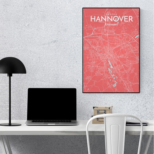 Hannover City Map Poster