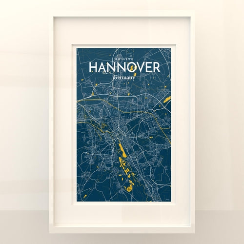 Hannover City Map Poster