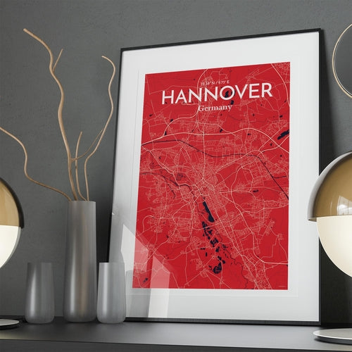 Hannover City Map Poster