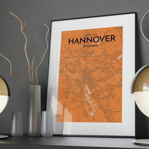 Hannover City Map Poster