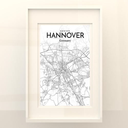 Hannover City Map Poster