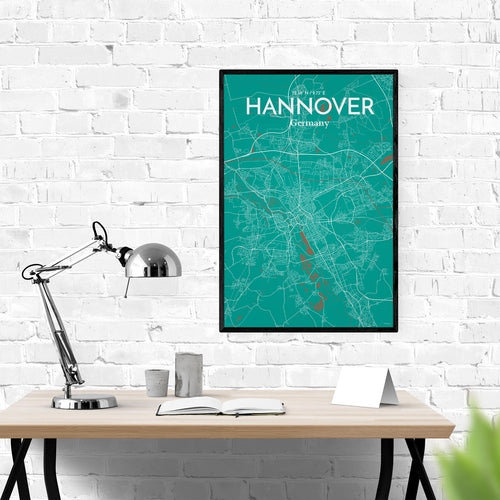 Load image into Gallery viewer, Hannover City Map Poster
