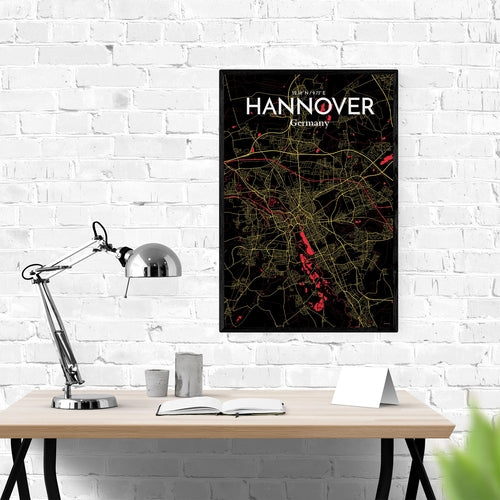 Load image into Gallery viewer, Hannover City Map Poster
