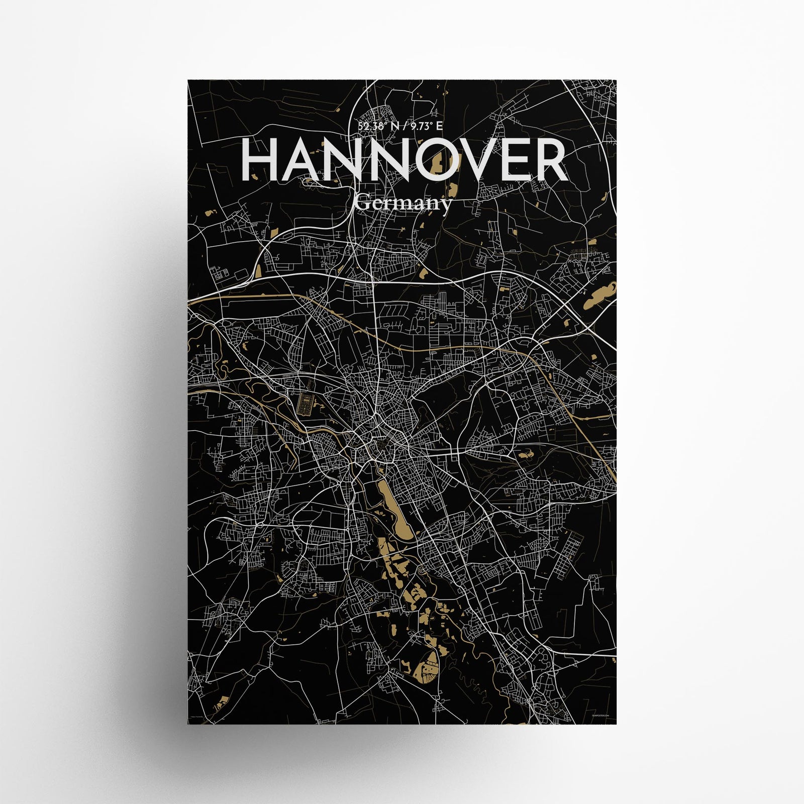 Hannover City Map Poster