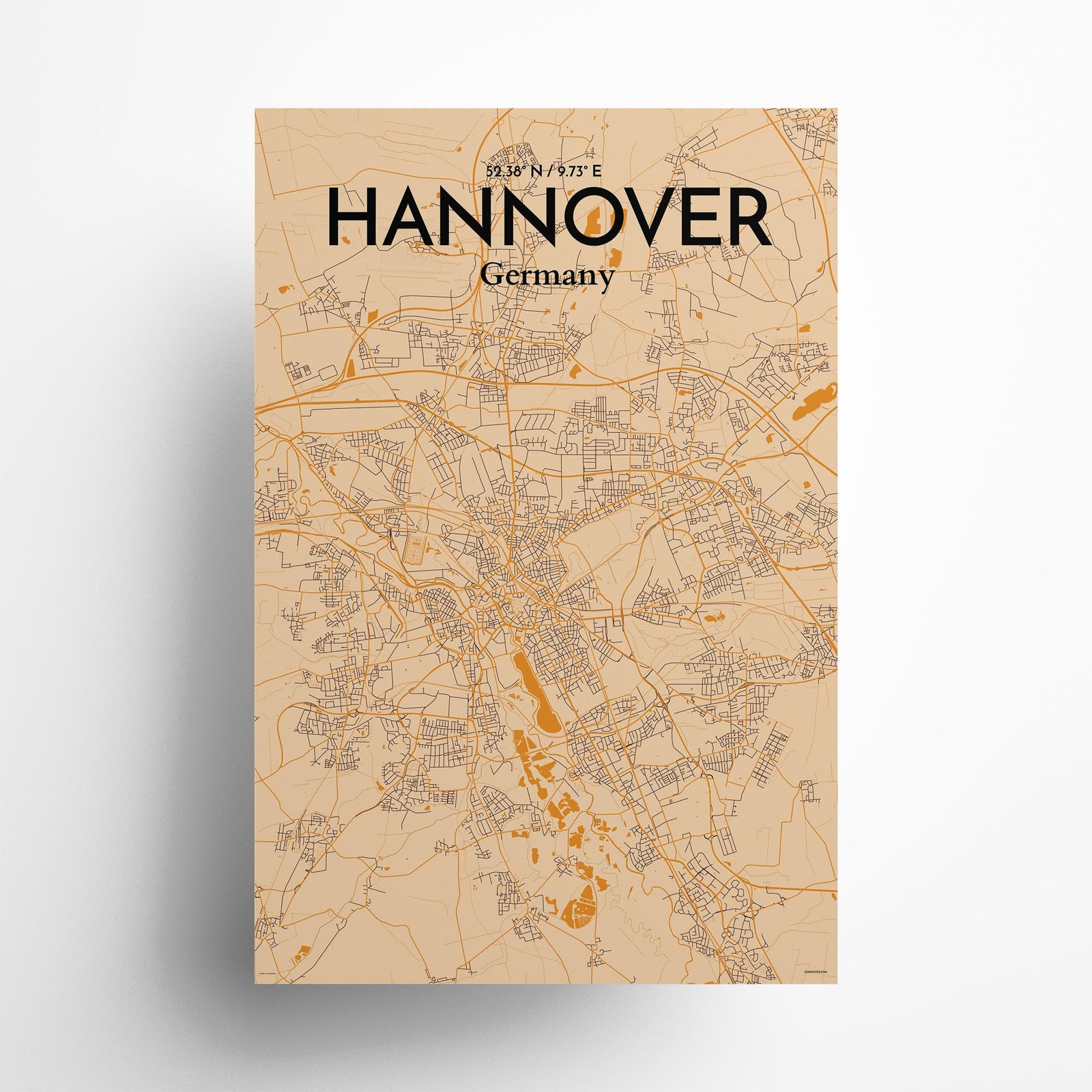 Hannover City Map Poster