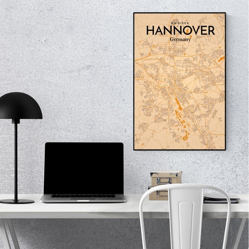 Hannover City Map Poster