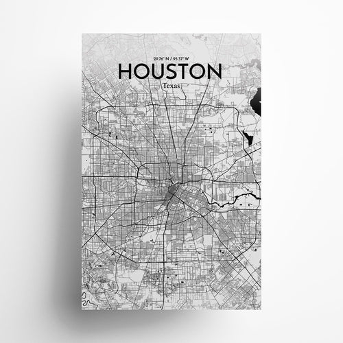 Load image into Gallery viewer, Houston City Map Poster
