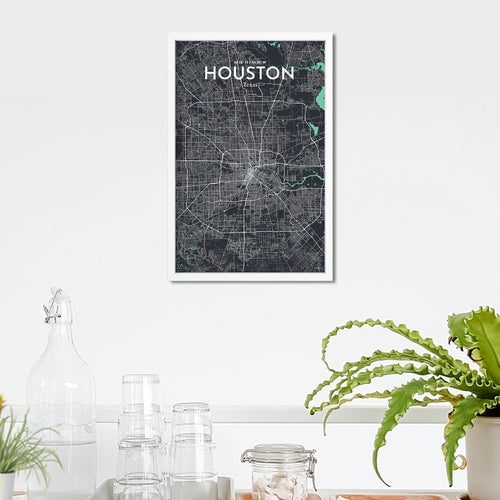 Load image into Gallery viewer, Houston City Map Poster
