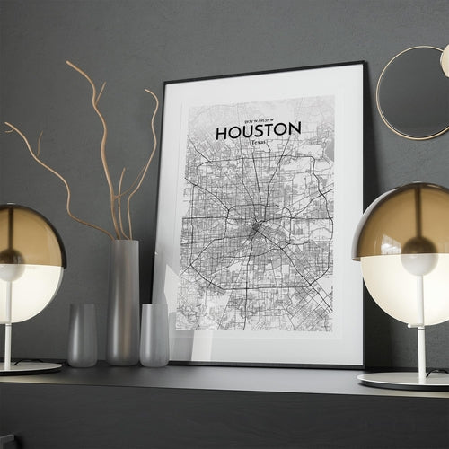 Load image into Gallery viewer, Houston City Map Poster
