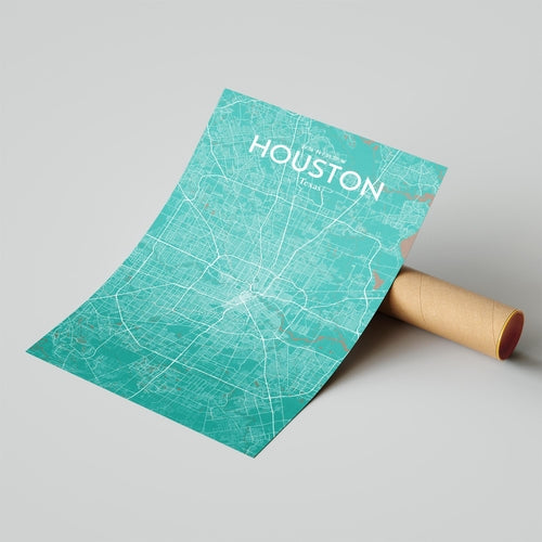 Load image into Gallery viewer, Houston City Map Poster
