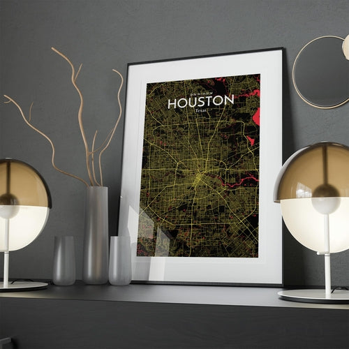 Load image into Gallery viewer, Houston City Map Poster
