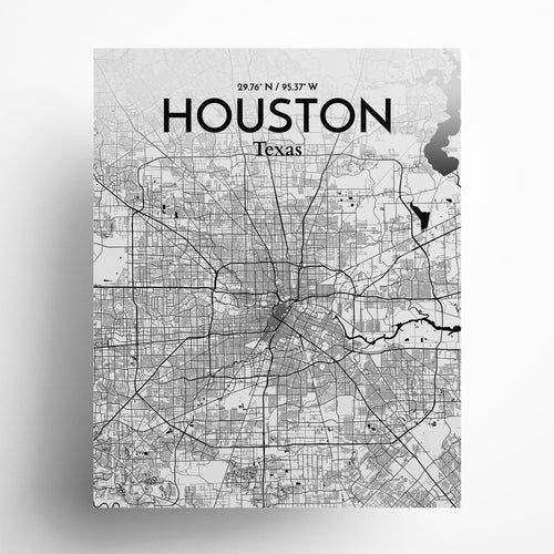 Load image into Gallery viewer, Houston City Map Poster
