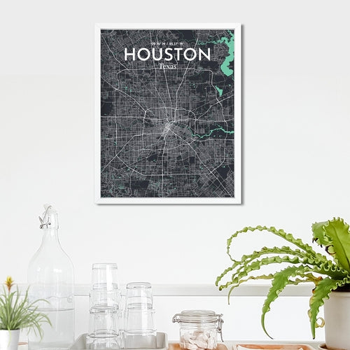 Load image into Gallery viewer, Houston City Map Poster
