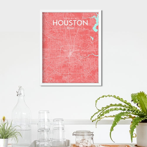 Load image into Gallery viewer, Houston City Map Poster
