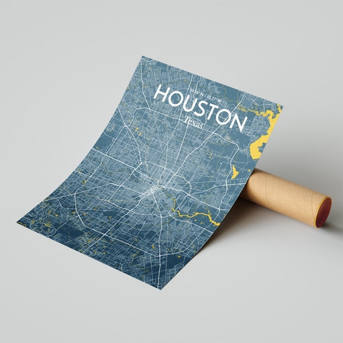 Load image into Gallery viewer, Houston City Map Poster
