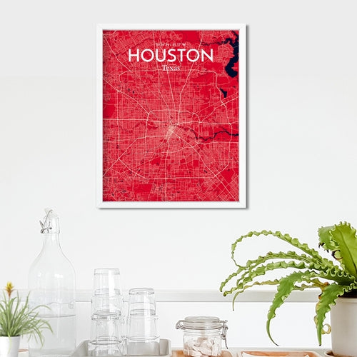 Load image into Gallery viewer, Houston City Map Poster
