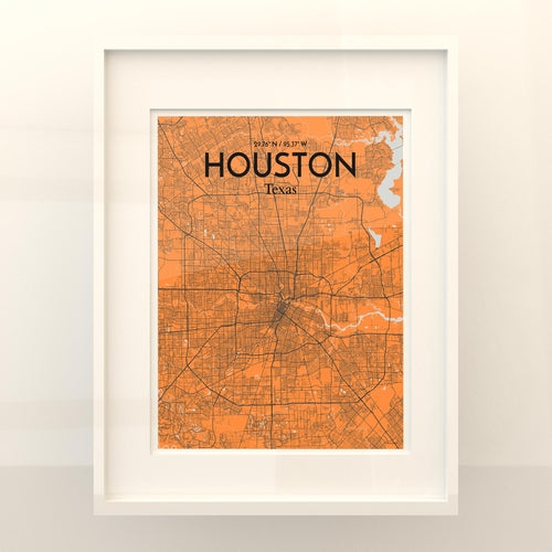 Load image into Gallery viewer, Houston City Map Poster
