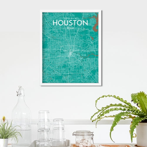 Load image into Gallery viewer, Houston City Map Poster
