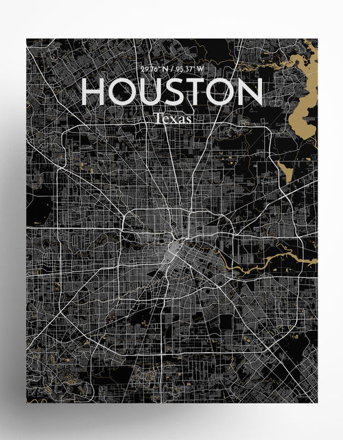 Load image into Gallery viewer, Houston City Map Poster
