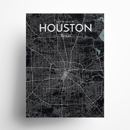 Load image into Gallery viewer, Houston City Map Poster
