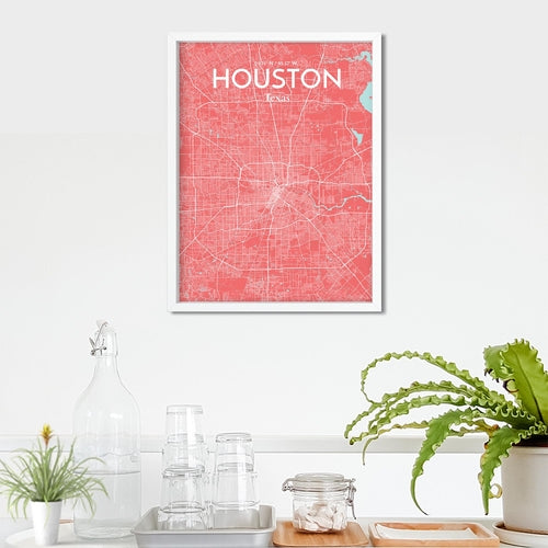 Load image into Gallery viewer, Houston City Map Poster
