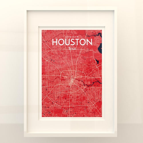 Load image into Gallery viewer, Houston City Map Poster
