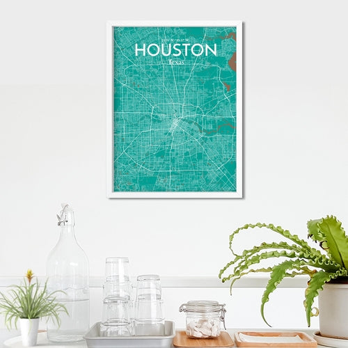 Load image into Gallery viewer, Houston City Map Poster
