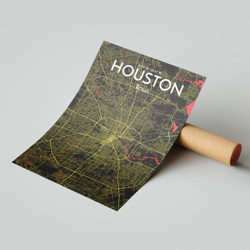 Load image into Gallery viewer, Houston City Map Poster
