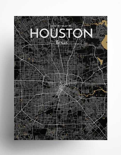 Load image into Gallery viewer, Houston City Map Poster
