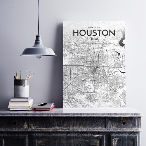 Load image into Gallery viewer, Houston City Map Poster
