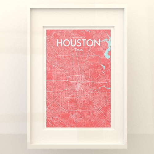 Load image into Gallery viewer, Houston City Map Poster
