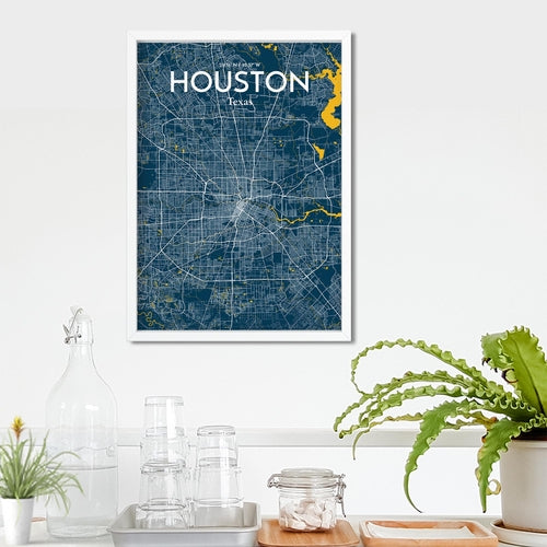 Load image into Gallery viewer, Houston City Map Poster
