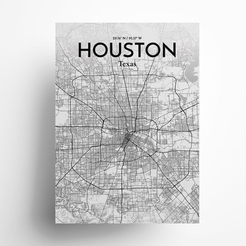 Load image into Gallery viewer, Houston City Map Poster
