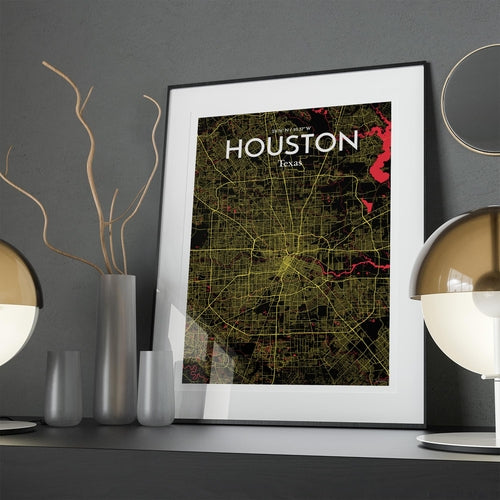 Load image into Gallery viewer, Houston City Map Poster
