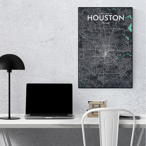 Load image into Gallery viewer, Houston City Map Poster
