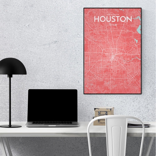 Load image into Gallery viewer, Houston City Map Poster
