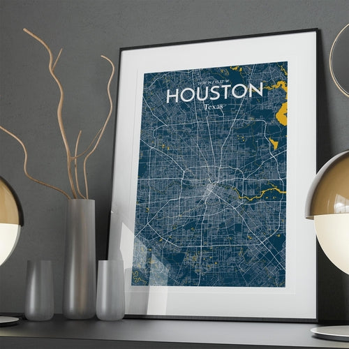 Load image into Gallery viewer, Houston City Map Poster
