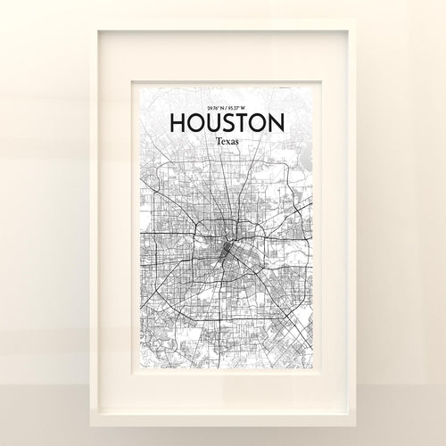 Load image into Gallery viewer, Houston City Map Poster
